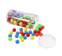 CANIGHT 100 Bolas De Conteo De Colores, Bolas Pequeñas, Juguetes Para Niños, Bolas Para Contar, Bolas De Enseñanza De Probabilidad, Suministros Para Enseñanza De Matemáticas, Mini Bolas,