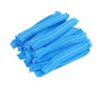 CANIGHT 100piezas Tapa Reutilizable No Tejida Para Cabello y Transpirable Para Servicios Alimentarios Fábricas Hospitales y Laboratorios Azul