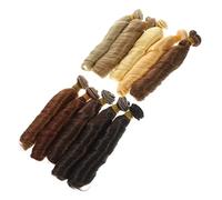 CANIGHT 10piezas Pelucas Para Muñecas Kit De Cabello De Muñeca De Alta Temperatura Accesorios Para Manualidades y Decoración De Juguetes