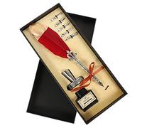 CANIGHT 1juego De Caligrafía Vintage Soporte Tintas y Puntas De Repuesto Pluma De Estilo Retro Para Escritura Creativa y Dibujo