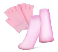 CANIGHT 1juego Guantes Hidratantes De Gel Para Manos y Pies Spa Hidratante Reutilizable Guantes Calcetines Comodidad y Cuidado Piel Uso Diario y Larga Duración