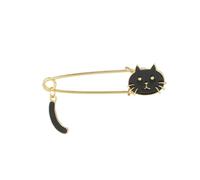 CANIGHT 2 Piezas Broche de Aleación Forma de Gato y Mueve, Pin Resistente Tela, Accesorio Creativo y Divertido para Ropa en Navidad y Aniversarios