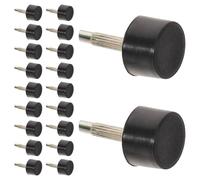 CANIGHT 20 Pares de Tapas de Talón Redondas Negras para Tacones Altos, Diseño Antideslizante de Tpu, Instalación Rápida para Reparación Profesional y Uso DIY