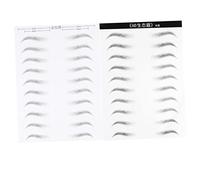 CANIGHT 2hojas Parche De Cejas Simulación De Cabello Cejas Curvadas Para Mujeres Total