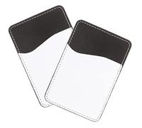 CANIGHT 2piezas Cartera Adhesiva para Teléfono Tarjetero Ultra Delgado De PU para Tarjetas De Crédito Compatible Múltiples Modelos para Llevar Dinero y Tarjetas Junto Tu Móvil