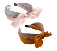 CANIGHT 2piezas De Diseño De Lazo Para Lavado Facial Accesorios De Moda Para Mujeres Color Aleatorio Rosa y