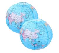 CANIGHT 2piezas De Papel Forma De Terráqueo Decoración De Jardín Fiesta y Eventos Temáticos Materiales Duraderos Diseño Único De Mapa Del Mundo