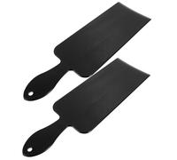 CANIGHT 2piezas Tablero De Teñido De Cabello De Plástico Herramientas Profesionales Para Coloración y Mechas Máscara Para Flequillo Color Negro Grande