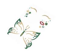 CANIGHT 2piezas Tatuajes Temporales De Fiesta Para Día De San Patricio Calcomanías Decorativas De Arte Facial Brillo Para Fiestas Decoración Festiva Divertida