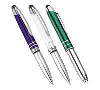 CANIGHT 3 Bolígrafos con Luz, Bolígrafos De Escritura, Bolígrafos para Pantalla Táctil, Bolígrafos Metálicos, Bolígrafos con Luz Led, Bolígrafos con Luz Led, Bolígrafo De Prensa.