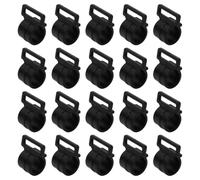 CANIGHT 30 Piezas Clips para Toldos de Camping Tipo C de Plástico Negro, Diseño Ligero y Resistente al Viento, Accesorios Ideales para Postes de Tiendas de Campaña