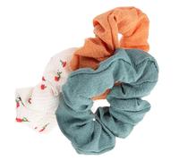 CANIGHT 3piezas Coletas De Cereza Para Elásticos De Tela Coloridos y Chic Accesorios De Pelo