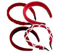 CANIGHT 4 Diademas De Año Nuevo Para Mujer, Diademas Para Niña, Diademas De Tela, Elegantes Y Anchas.