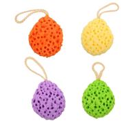 CANIGHT 4 Piezas Bola De Baño Enjuagadora De Baño Para Bebé Gel De Baño Natural Lindas Esponjas Esponja Marina Natural Esponja De Mar De Espuma Esponja Corporal Poliuretano Hidrofílico