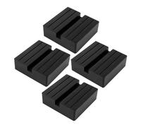 CANIGHT 4 Piezas De Bloque De Goma para Gato De Piso, Almohadilla De Goma para Gato De Piso, Almohadillas De Soporte para Gato, Adaptador De Gato con Soldadura De Pellizco, Almohadilla De