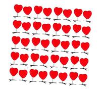 CANIGHT 40 Pinzas Forma De Corazón Decoración Para El Pelo De San Valentín Accesorio Elegante
