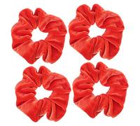 CANIGHT 4piezas Coleteros De Mujer Color Fluorescente Gomas Para Cabello Elásticas Accesorios De Peinado Para Deportes y Uso Diario