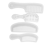 CANIGHT 4piezas Moldes De Silicona Para Peines Moldes De Diseño Único Para Diy Prácticos y Reutilizables Para Casa
