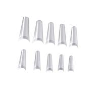 CANIGHT 500piezas Placas De Uñas Falsas Para Manicura Accesorios De Arte De Uñas Color Natural Tarjeta De Exhibición y Práctica