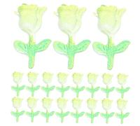 CANIGHT 60piezas Encantadores De Uñas Tulipán Que Brillan La Oscuridad Decoraciones Para Arte De Uñas Accesorios De Para Mujeres