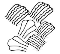 CANIGHT 6piezas Peine De Metal Para Peinados Elegantes De Peines Laterales Para Mujeres Para Estilos De Recogido y Accesorios De Cabello