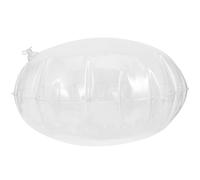 CANIGHT Almohada Cojín Portátil y Cómodo Transparente Ligera de PVC Redonda Inflable y Fácil de Llevar para Descanso y Soporte para Viajes en y Coche