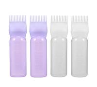 CANIGHT Botellas Aplicadoras De Tinte Para El Cabello Botellas De ástico Con Peine Para Aplicar Color Herramienta De Coloración Para El Cabello Ideal Para Uso Doméstico y