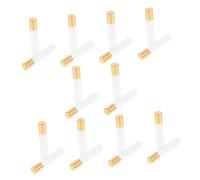 CANIGHT Botellas Roll-on Para Aceites Esenciales 20piezas 10ml Vidrio Transparente Tapa Dorada Frascos Reutilizables Para Perfumes y Líquidos Cosméticos Ideales Para y Diario