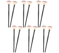 CANIGHT Brocha de Maquillaje en Forma de Abanico de 12 Piezas Mango de Madera y Cerdas Suaves, Aplicadora Facial Adecuada para Serum y Mascarilla en Casa o Salón de Belleza