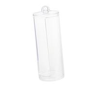 CANIGHT Caja Organizadora Transparente De Cosméticos y Algodón Con Tapa y Diseño Cilíndrico Para Almacenar Pañuelos Desmaquillantes y Para Cabello Para Mesas De Maquillaje