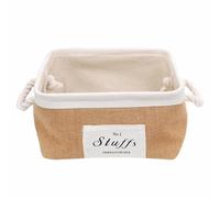 CANIGHT Cesta de Almacenamiento de Escritorio Tejida en Yute y Algodón, Cesta para Frutas y Flores, Organizador Multifuncional para Decoración y Uso como Accesorio Fotográfico
