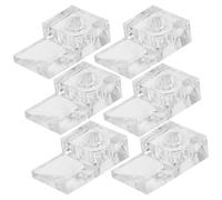 CANIGHT Clips para Espejos sin Marco y Juego de 20 Tornillos y Anclajes , Clips de Pared para Colgar Espejos de Vidrio en Armarios , Fácil Instalación Pequeño Tamaño