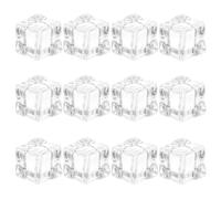 CANIGHT Cubitos de Hielo Falsos Alta Transparencia y Realismo para Relleno de Jarrones de 18mm 100 Acrílicos Cuadrados y Decoración del Hogar