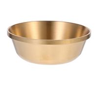 CANIGHT Cuenco de Agua Tibetano de Cobre Dorado para Suministros de Alar Budistas, Recipiente Ritual Acabado Pulido, Adecuado para Ritos del Agua en Casa o Restaurante