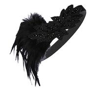 CANIGHT Diadema De De Boda Horquilla Cintas Para El Pelo Diademas Para Mujeres Delirio Trajes Bandas Elásticas Para El Cabello Para Niñas Tocado De Novia Artificiales Black