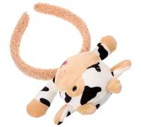 CANIGHT Diadema De Felpa Para Lavarse La Cara Diseño De Vaca Ideal Para Maquillaje