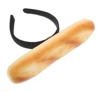 CANIGHT Diadema de Pan Baguette para Mujer, Ligera y Cómoda, Adecuado para Cosplay y Sesiones de Fotos, Diseño Creativo y Antideslizante en Marrón