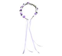 CANIGHT Diadema Floral Artificial Morada de Espuma Pe para Fotografía, Tocado Ligero para Novia, Damas de Cortejo y Accesorio Cómodo sin Picar, Adecuado para Bodas y Eventos Obsequios