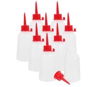 CANIGHT Dispensador de jarabe de arce de plástico con punta fina, pack de 10 botellas de 100ml para proyectos de teñido anudado y manualidades