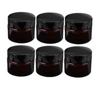 CANIGHT Dispensadores de Crema de Vidrio Paquete de 6 Botellas Envasadas en Subbotellas para Productos de Cuidado de La Piel Frascos de Almacenamiento de Pasta Boca
