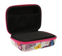 CANIGHT Estuche para Aceites Esenciales 12 Compartimentos 15ml Portátil Rosa Mariposas para Viaje y Organización De Frascos De Perfume