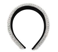 CANIGHT Exquisita Diadema para Mujer con Tachuelas de Diamantes de Imitación Cómoda Diadema de Franela