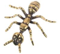 CANIGHT Figura Decorativa de Hormiga de Cobre Dorado, Diseño Único y Ligero, Resistente a Deformaciones para Colección Personal y Fiestas