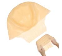 CANIGHT Gorra Calva de Látex para Adultos, Gorra para Maquillaje y Cosplay, Talla Única Ligera y Duradera, Color Caqui para Disfraz y Eventos de Halloween