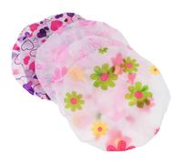 CANIGHT Gorros de Baño Impermeables Estampados, 5 Unidades de EVA Resistente, Talla Única Elástica, para Cuidado del Cabello, Salón de Belleza y Ducha
