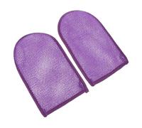 CANIGHT Guantes Exfoliantes Para Scrub 2 Piezas Manoplas Para Baño Material Nylon Diseño Simple