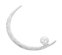CANIGHT Horquilla de Pelo de Luna Elegante y Delicada de Metal Perlas, Palitos para Moños Firmes y Fáciles de Combinar para Cumpleaños y Fiestas