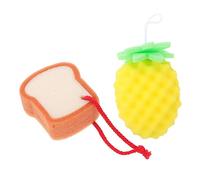 CANIGHT Juego De 2 Esponjas De Baño Suaves Para Bebés Esponjas De Limpieza Naturales Para Bebés Esponja Suave Para Baño Para La Limpieza Corporal Diaria