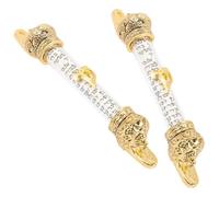 CANIGHT Mezuzá de Metal 2 Piezas para Puerta Inscripción de Salmos Protección y Decoración Religiosa para Comunidad Judía