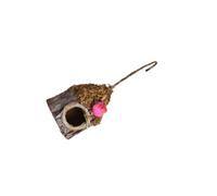 CANIGHT Nido para Pájaros Decorativo Artesanal con Colgante Imitación Corteza Natural para Jardín y Hogar Ornamento Ligero para Temporada de Flores y Mascotas Pequeñas Color Aleatorio